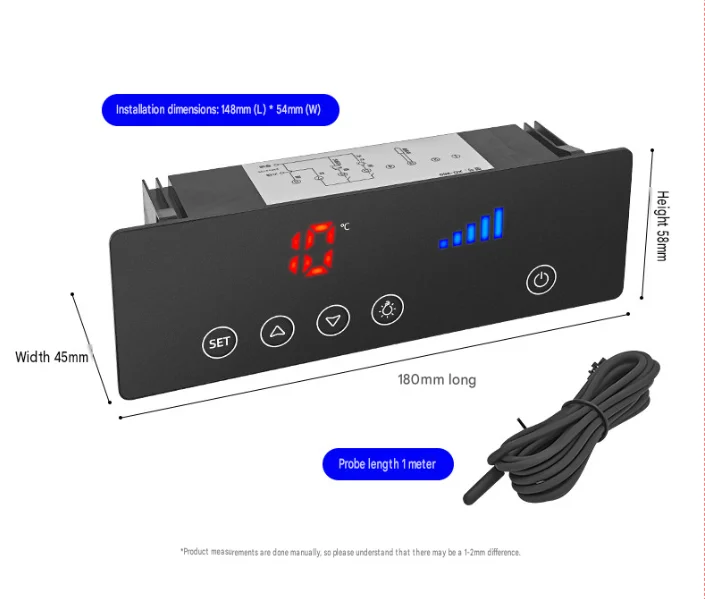 Refrigerator Freezer Digital Thermostat Over Temp Alarm High Precision Probe MOQ 2pcs