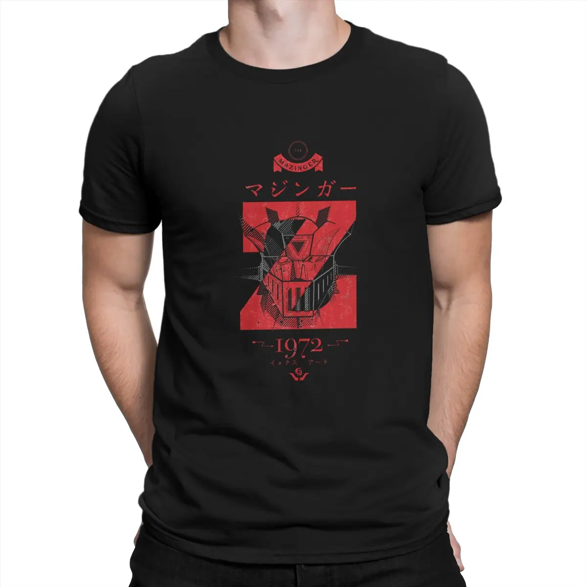 Camiseta de poliéster con estampado de Mazinger Z para hombre, camisa masculina de estilo Vintage, Hip Hop, OVNI, Robot, Goldrake, grandizer, cómoda