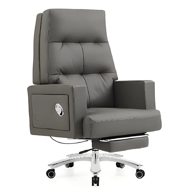 Modern Office Leather Ergonomic Computer Chair Executive Luxury Manager Guest Seat Comfortable Swivel Chairs Chaise De Bureau Pu