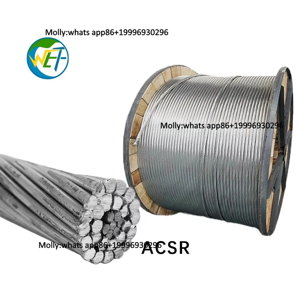 ASTM B231 Bare Aluminum Conductor AAC ACSR 1/0 2/0 AWG 35kV Overhead Transmission Cable