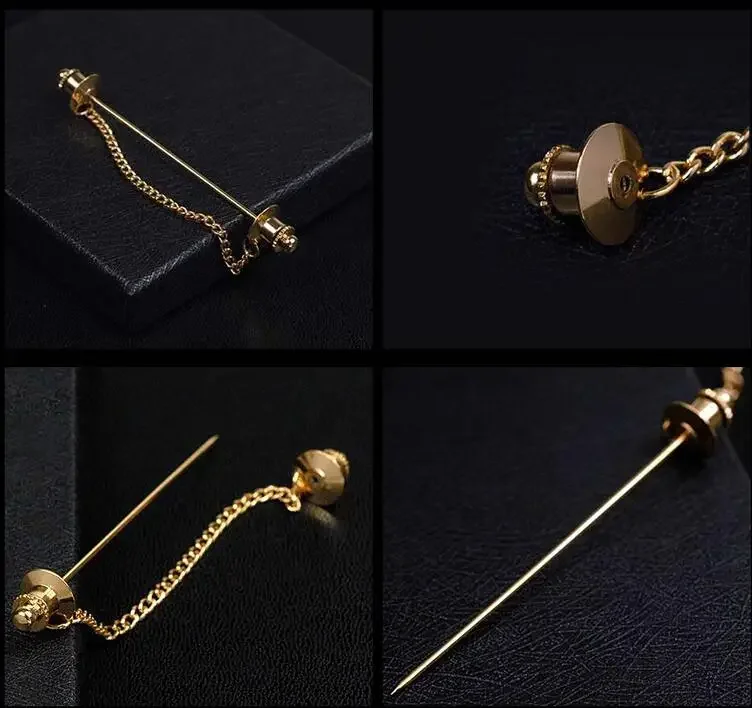 المعادن شرابة رابطة عنق طوق بار دبوس كليب الفاخرة التلبيب دبابيس ودبابيس أنيق التعادل اكسسوارات هدية مجوهرات للمناسبات الرسمية #2