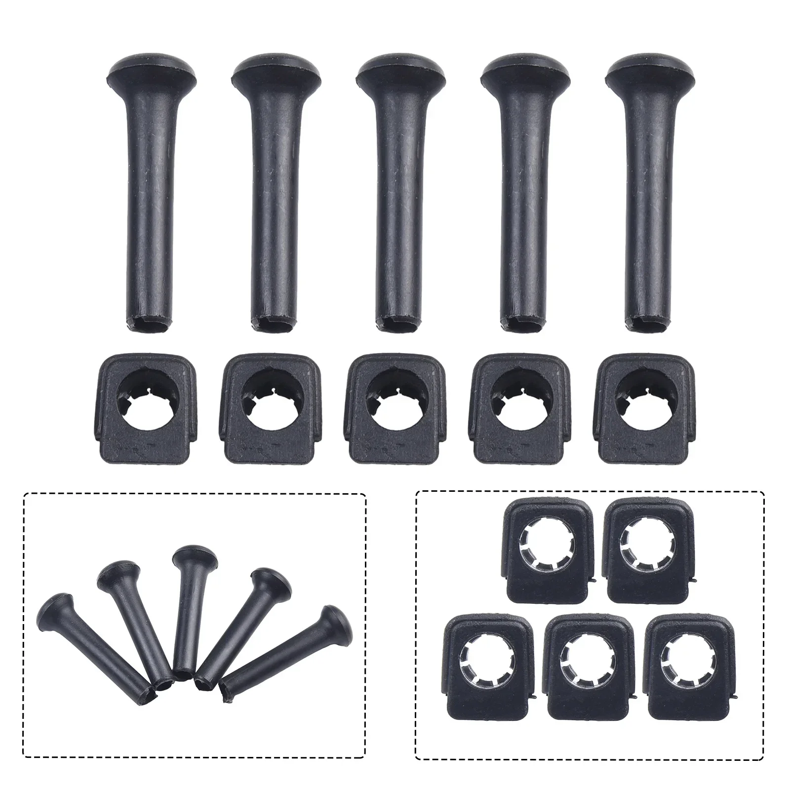 5 Sets Car Door Safety Lock Button Base Locking Knob For Golf Mk2 Mk3 191837187 Knob Pull Security Insurance Auto Security