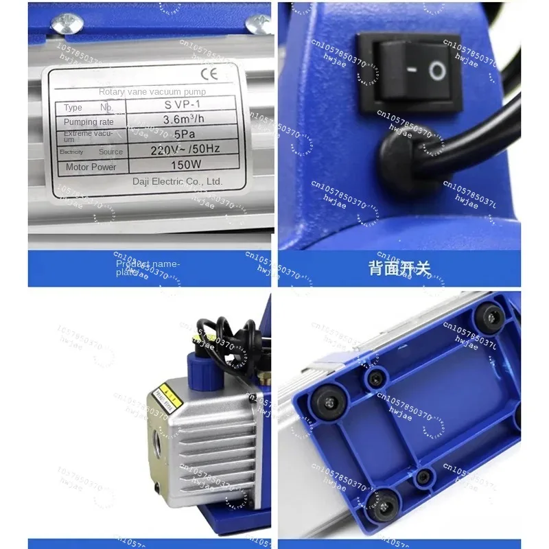 SVP-1 Vacuum Single Stage Air Conditioning 180W for Installation of 1P Air Conditioning R410 R134a R22