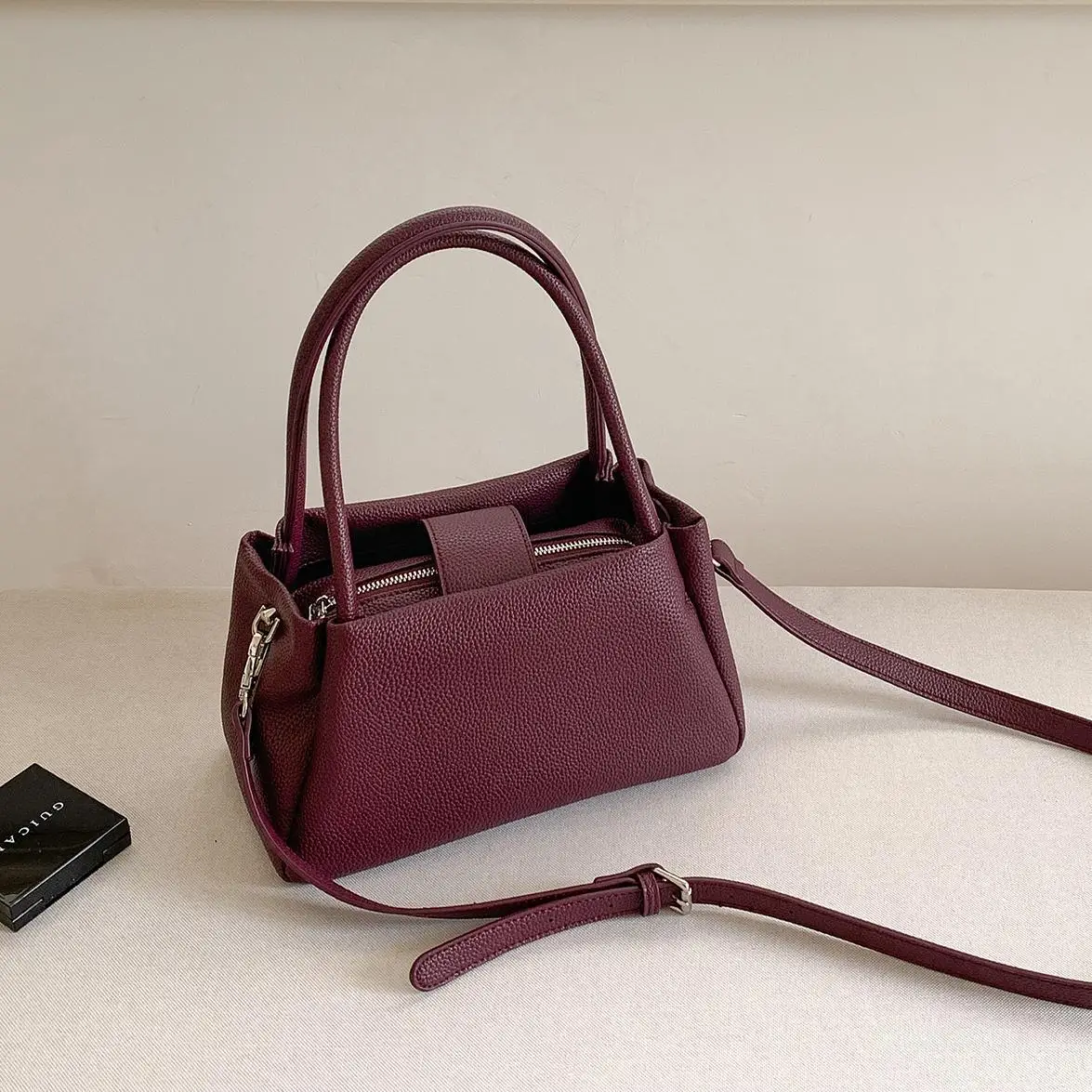 

Vintage Ladies Messenger Bag New Boston Handbags for Women shoulder bags PU Leather Luxury Square Bag small female totes