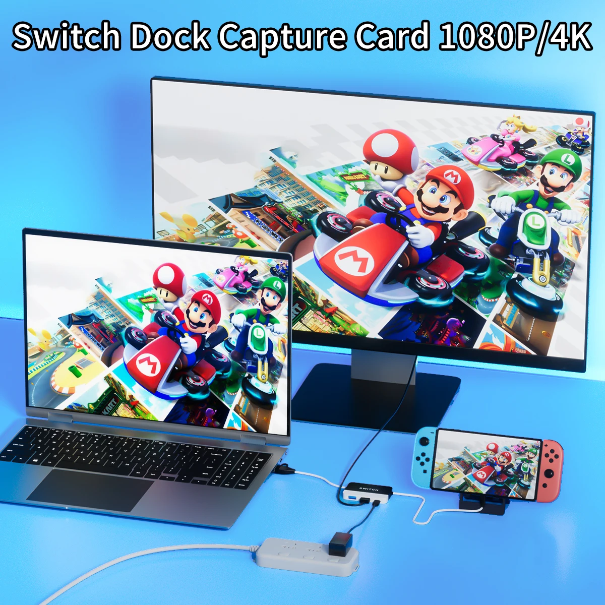 Switch dock for Nintendo Switch Docking,Switch capture card,Portable Switch TV Adapter Support 4K 60HZ,switch/ switch OLED