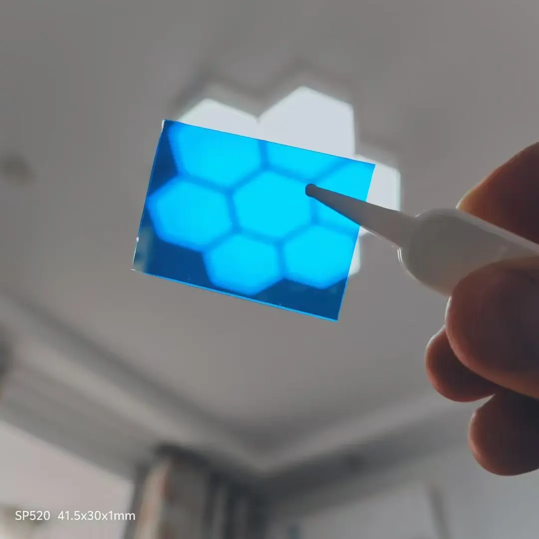 Verre filtrant IR pour appareil photo Sony CMOS, taille totale 41.5x30x1mm 388nm à 596nm, 2 pièces