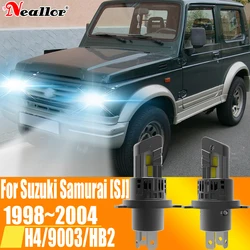 2x H4 HB2 9003 Led Headlight Canbus No Error Car Bulb High Power White Fog Light Diode Lamp 12v 55w For Suzuki Samurai 1998~2004