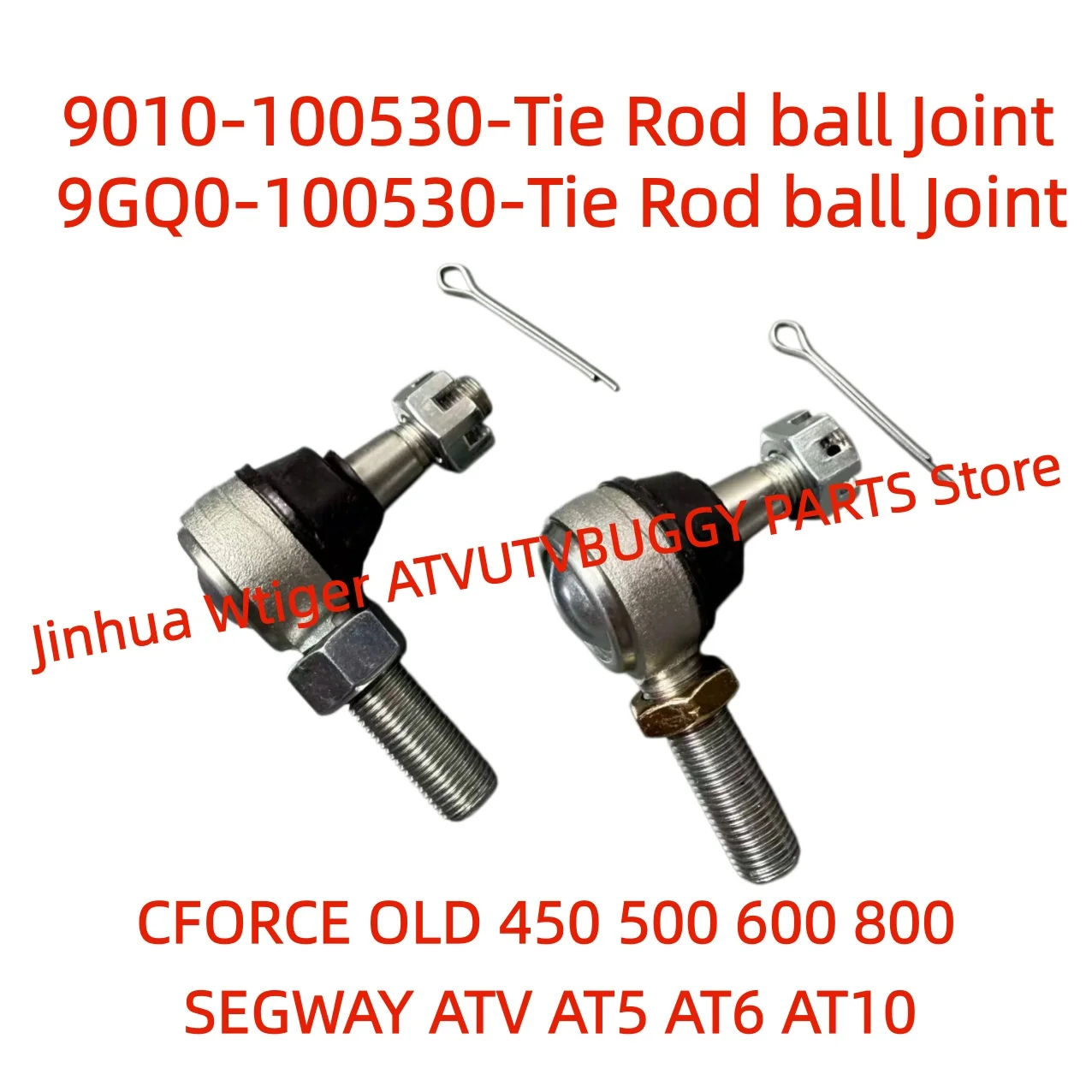 9010-100530 & 9GQ0-100530-Steering Tie-Rod Ball Joint M10 For CFMOTO ATV CForce OLDX4 X5 X6 X8 ALSO for SEGWAY ATV AT5 AT6 AT10