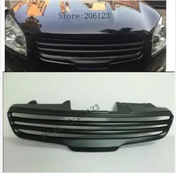 Resin Black Front Bonnet Grille Grill Overlay Fits Nissan Qashqai 2008-2012 1PCS For Nissan Qashqai / +2 / Dualis 2007-2013 J10