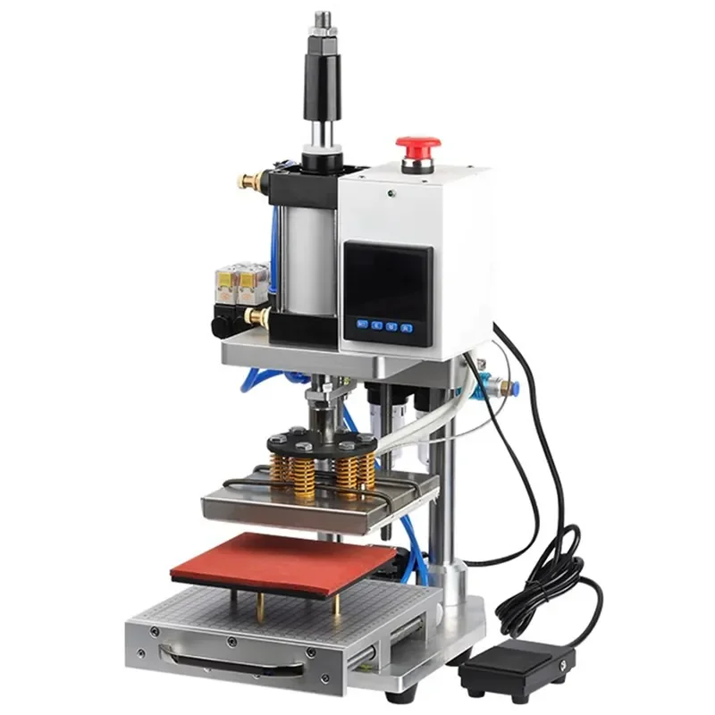 for WTONG WT-100ZY Pneumatic Heat Press Machine for T-Shirt Logo Diamond Printing Silicone Flat Panel Drawer Type Shaking