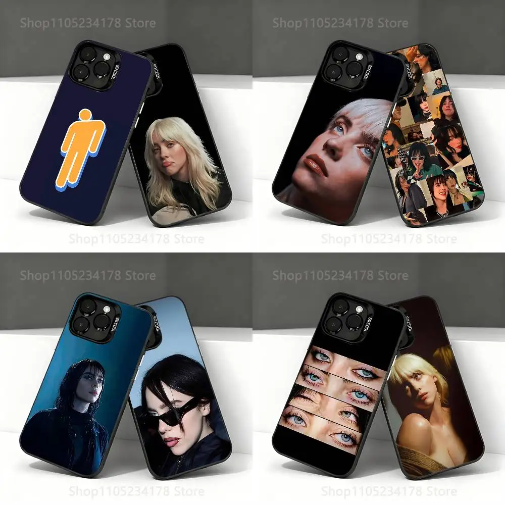 

B-BilliES Singer Phone Case For iPhone 17,16,15,14,13,12,11,Pro,Max,Plus,E,Air,Mini Anti Fall Black Bumper