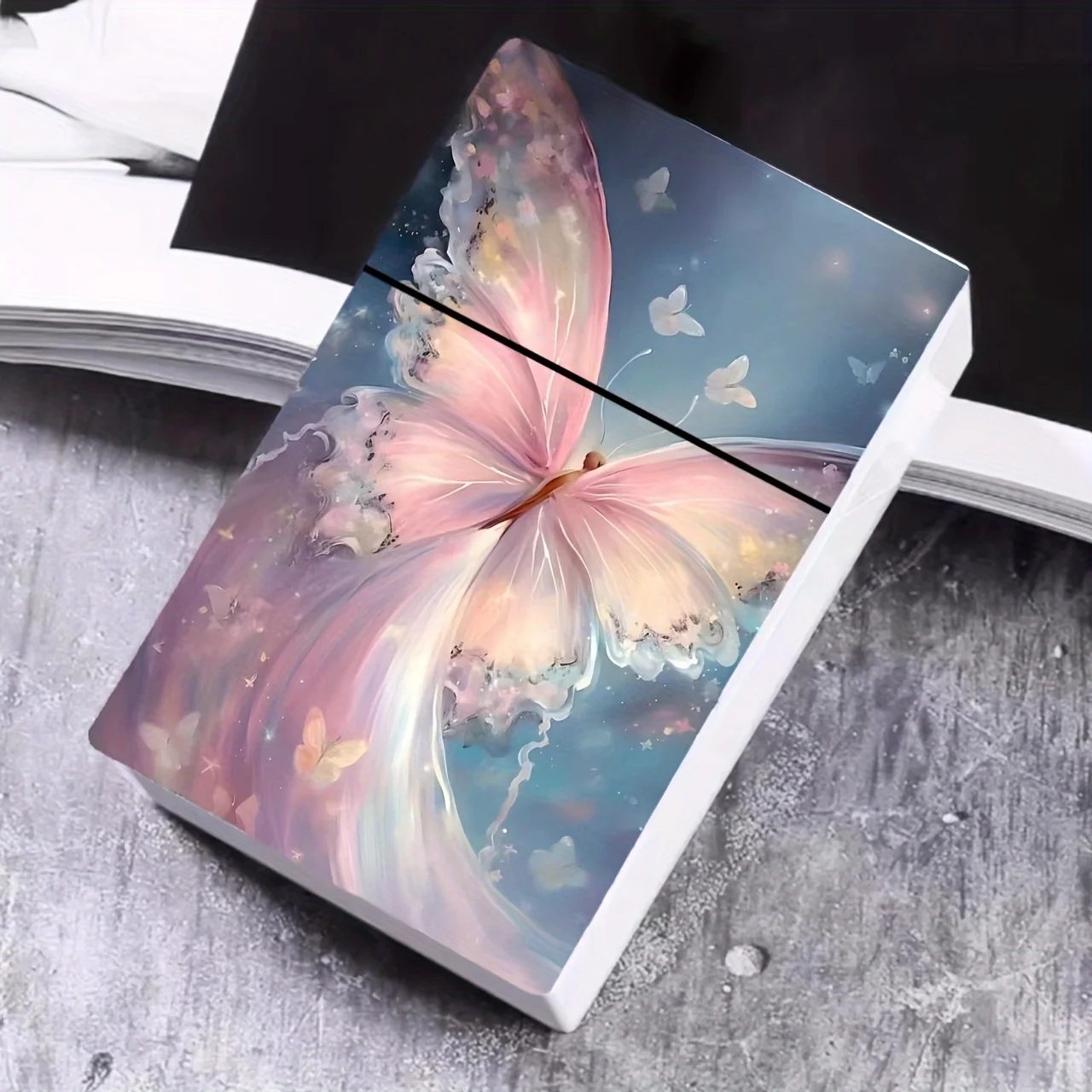 

Butterfly Design Plastic Cigarette Case For 84mm, Creative Storage Box With Butterfly Pattern For Women