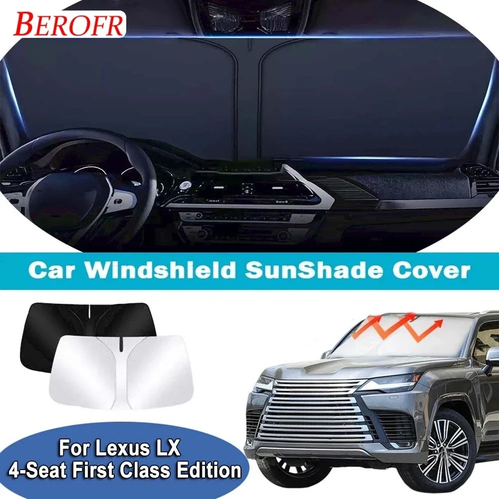 For Lexus LX 4-Seat First Class Edi 2022-2026 Car Windshield Sunshade Cover Front Window Sun Shade Heat Insulation Summer