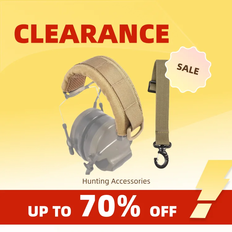 Clearance_Tactical Modular Headset Cover Molle Headband Earphone Microphone Protection Case Hunting Earmuff Headphone Stand Stra