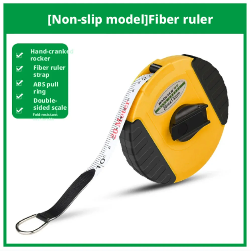 10/20/30/50m Measuring Tape, Soft Fiberglass Tape Measure, Soft Ruler, Construction Surveying and Mapping Measuring Tool