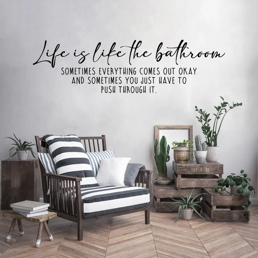 Life Is Like The Bathroom Funn - Home Bathroom Quotes recension och pris
