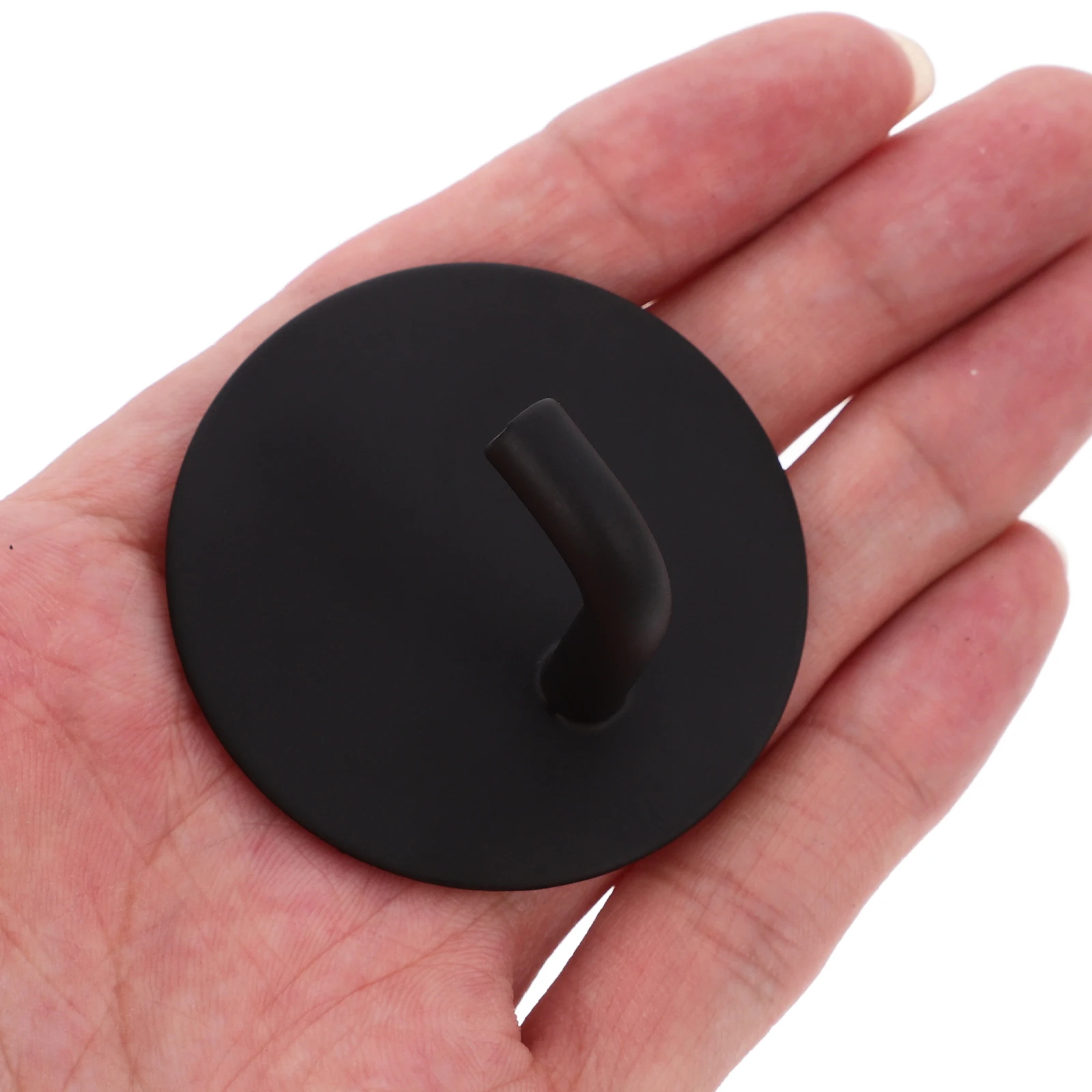 4pcs Stainless Steel Heavy Duty Adhesive Wall Hooks No Damage Stick On Hooks For Bathroom Kitchen Shower Tiles Glass Metal