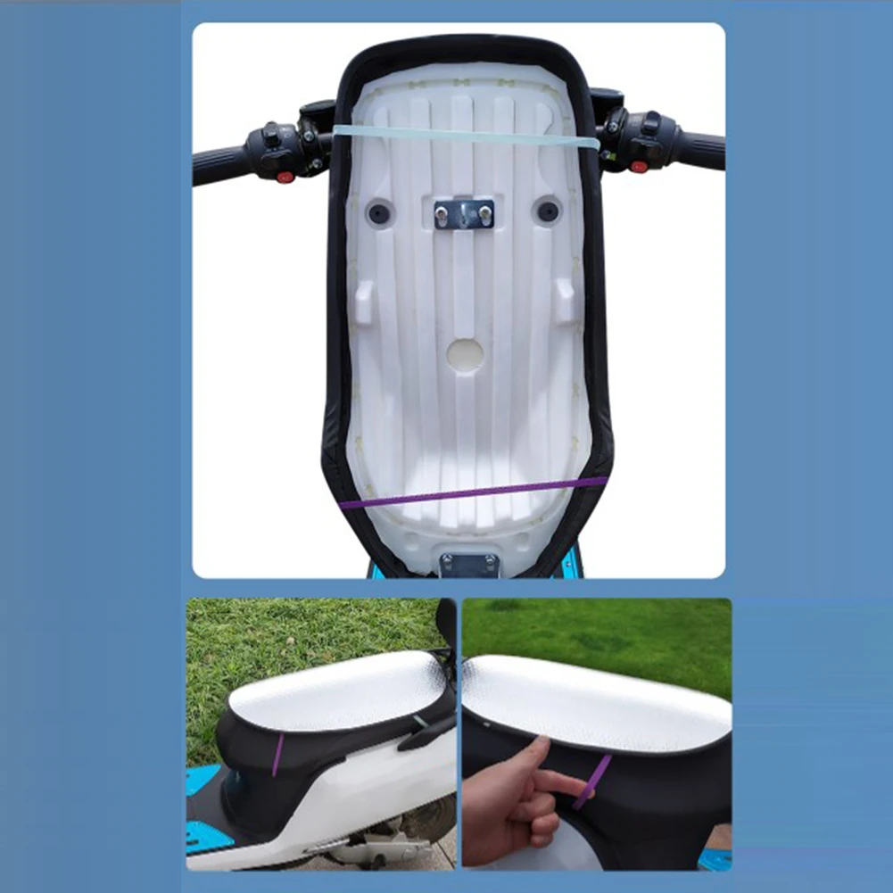 

Waterproof Sunscreen Seat Pad for Electric Vehicle and Motorcycle with Reflective Aluminum Foil (79 characters)