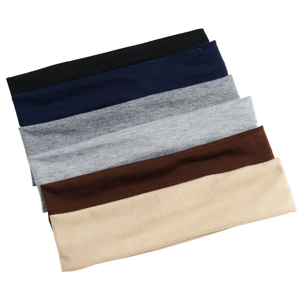 

6 шт. повязки на голову для йоги для женщин, легкая нескользящая спортивная повязка на голову для аксессуаров для бега, модная повязка на голову для спа