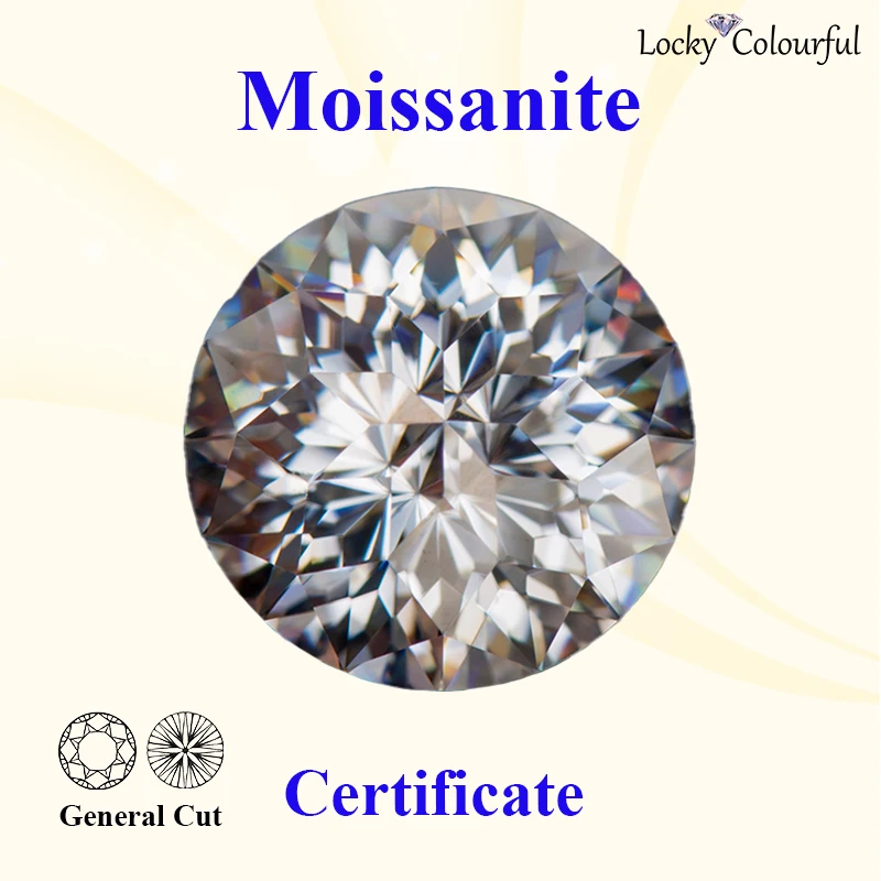 

Moissanite D Color Special Emperor Cutting Round Shape VVS1 Beads for Charms DIY Jewelry Making Material with GRA Certificate