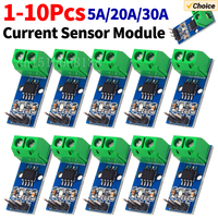 1/5/10Pcs ACS712 5A 20A 30A Range Hall Current Sensor Module ACS712 Sensors Module For Arduino DIY Electronic Kit