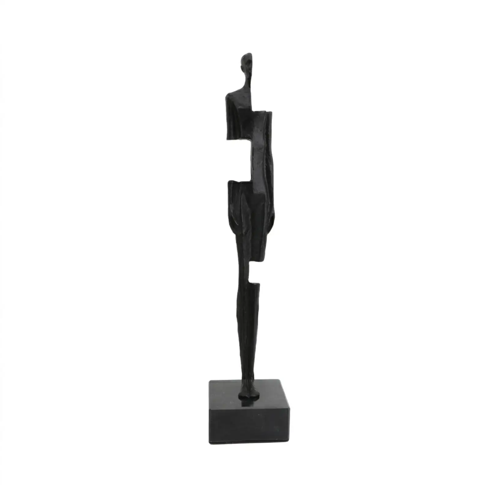 Abstract Human Figure Sculpture Modern Art Object Tall for Entryway, Bookshelf