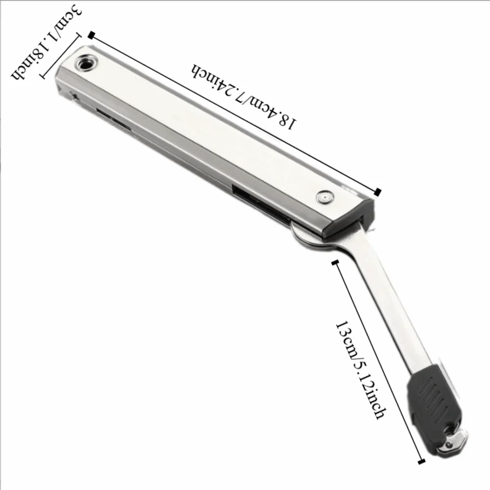 مفصلات خزانة هيدروليكية شديدة التحمل، خزانة مخفية، تدعم أجهزة الباب المتينة القابلة للتعديل #6