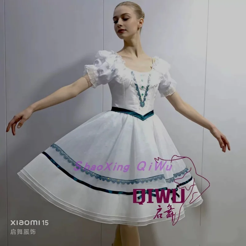 Qiwu High end Ballet Performance Dress Graduation Ball Professional Edition Long Dress