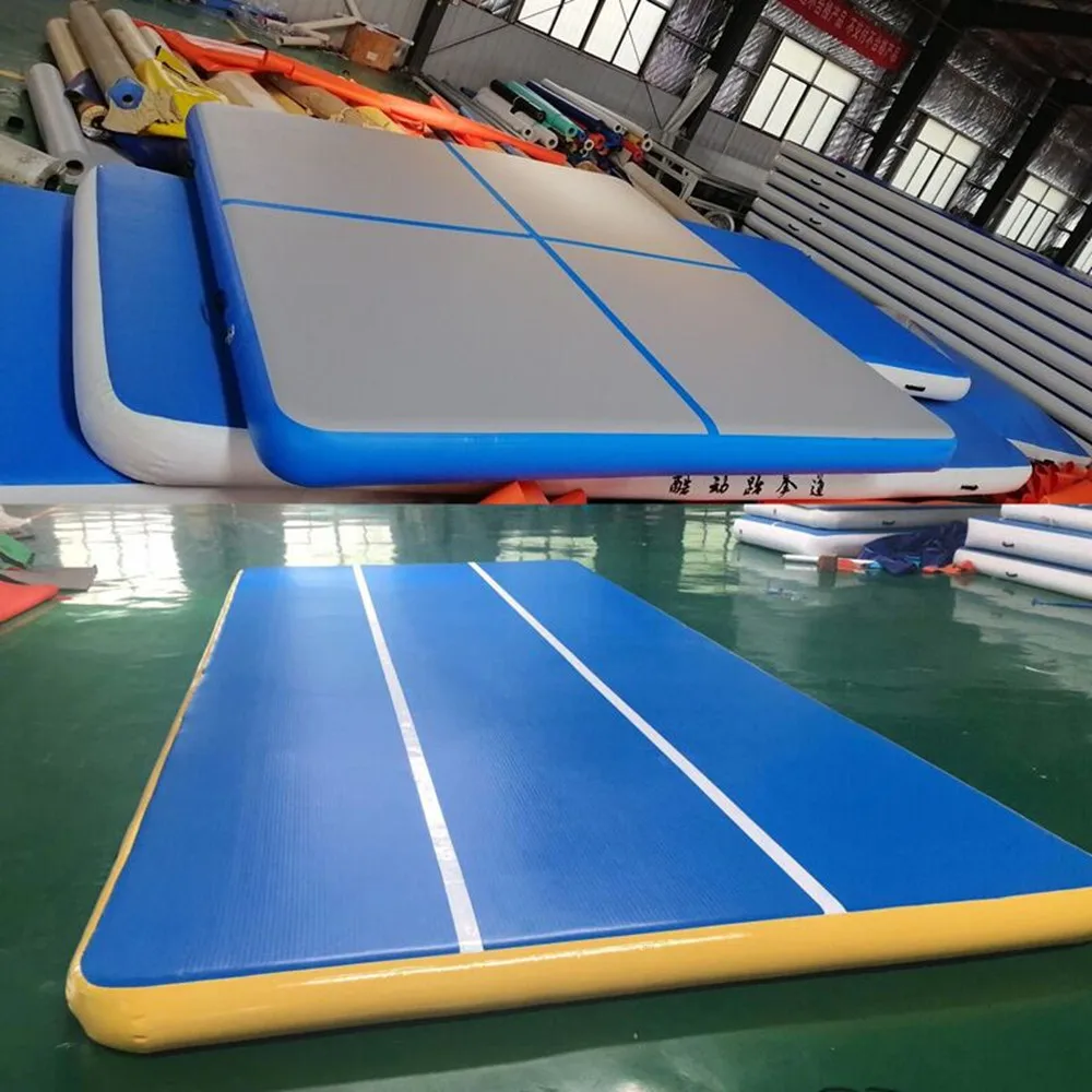 Free Shipping Gymasntics Track 4x3x0.2m Inflatable AirTrack Tumbling Mat Air Track Floor Mats With Electric Pump