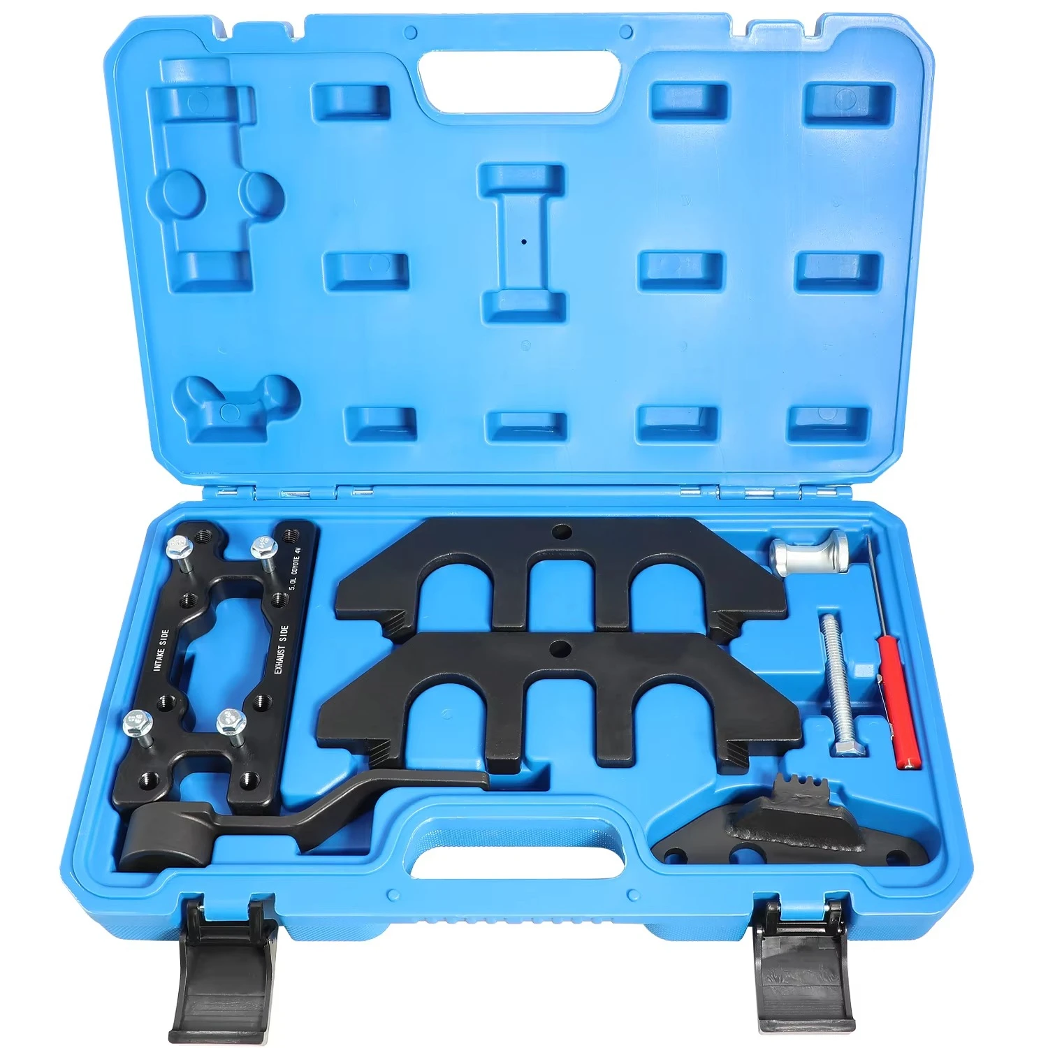 

5.0 Coyote V8 Engine Flywheel Camshaft Crankshaft Locking Valve Spring Compressor Timing Tool Set