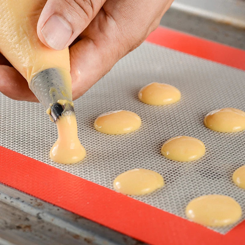 Silicone Baking Mat for Oven, Reusable, Non Stick Thickened Round Rectangle Heat Resistant Bakeware Sheets, for Cookie, Macaron