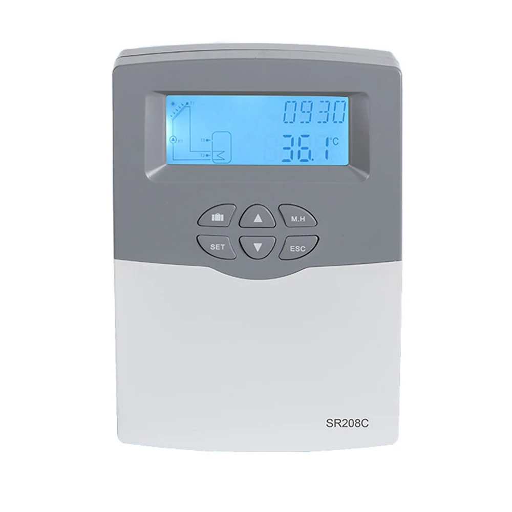 SR208C Solar Controller WIFI Remote Control Optional Built-in AC100-240V for Split Solar Heating System