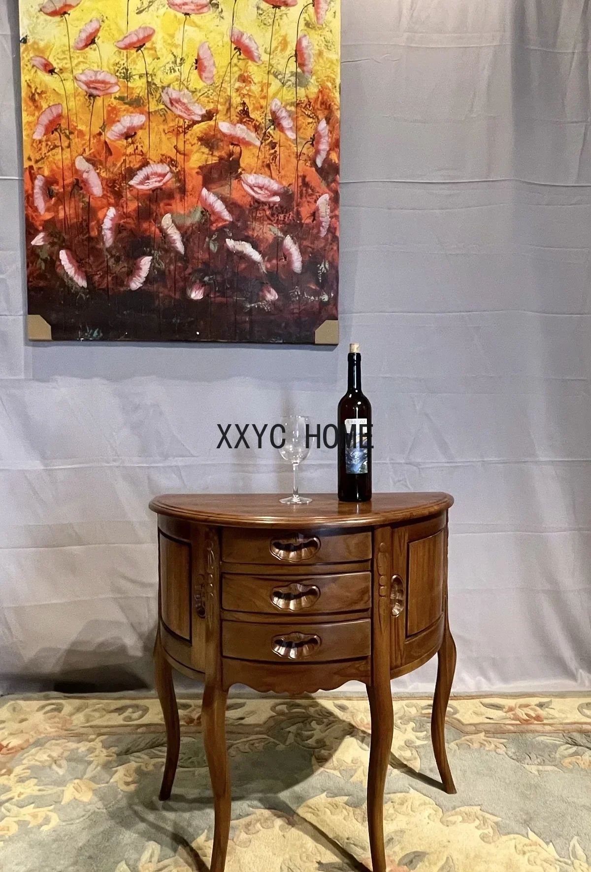 وحدة تحكم Tafel Massief Houten Tafels Halve Tafel B & B Entree Kast Lange Zijtafel Halve Cirkel Console