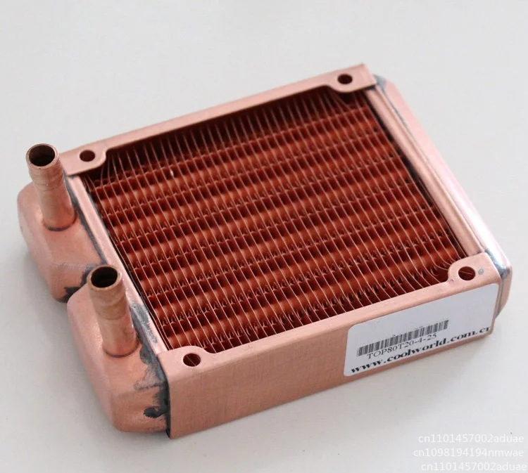 Copper, water-cooled row, heat dissipation row, heat exchanger, liquid-cooled row, pagoda head