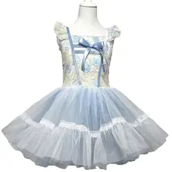 Kids Ballet Dress Girls Lace Sequin Swan Lake Performance Clothes Modern Dance Dress Gymnastic Ballet Performance Tutu Skirts
