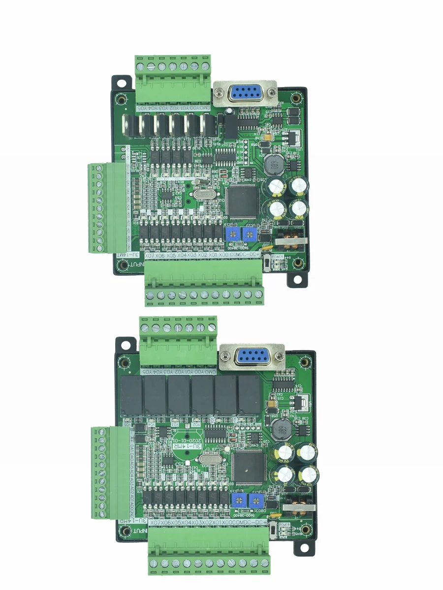 FX3U-14MR FX3U-14MT PLC industrial control board 8 Input 6 Output 6AD 2DA and RS485 RTC Compatible with FX1N and FX2N