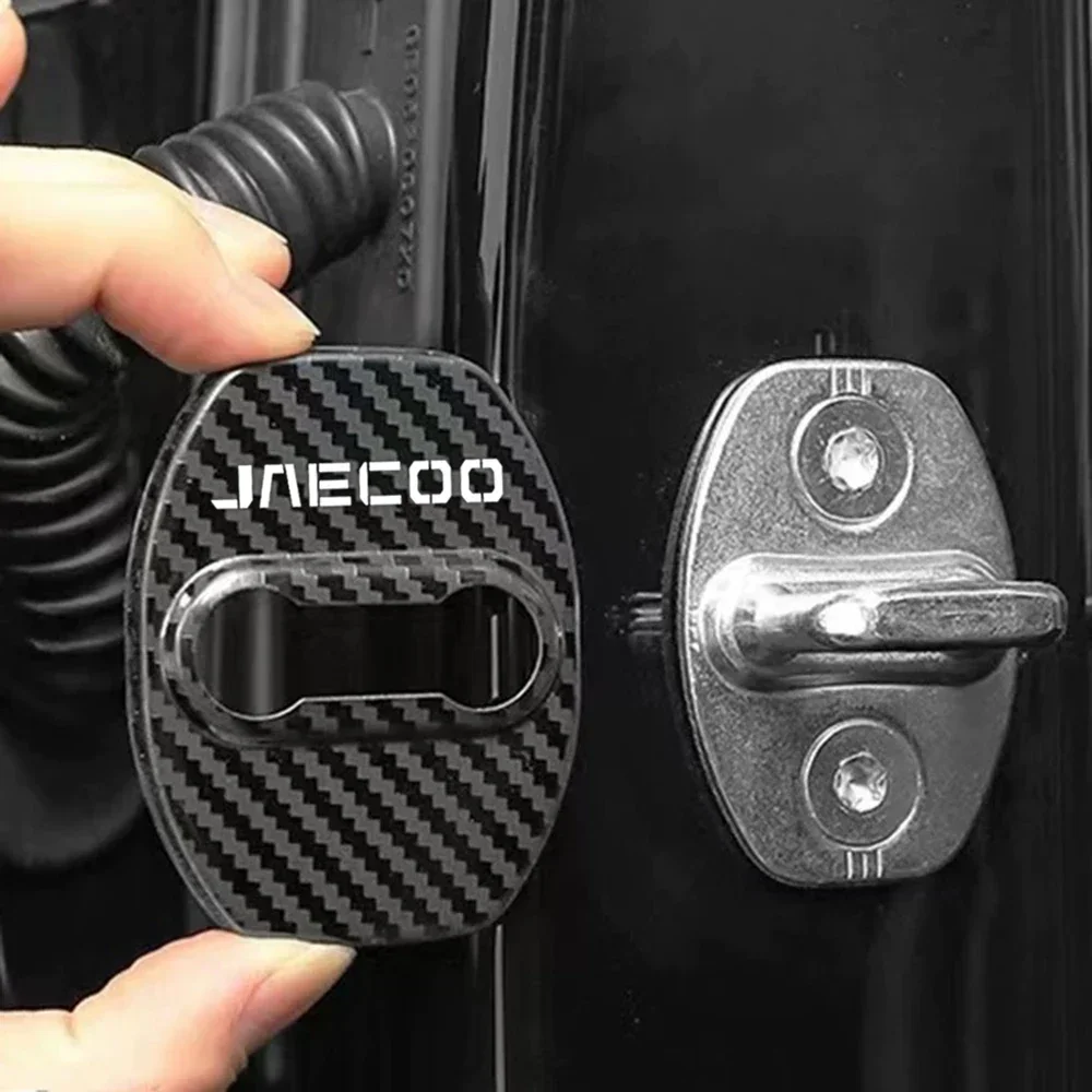 

For CHERY JAECOO J7 2023 2024 Accessories Car Door Lock Protect Cover Emblems Case Stainless Steel Decoration Protection