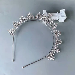 Shine Rhinestone Women Hairband Gold Silver Color Bridal Hair Tiara Fashion Wedding Prom Crown Accessories