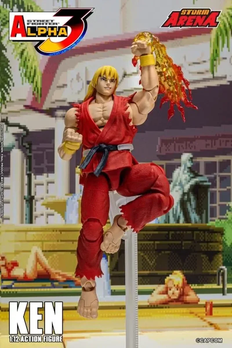 

Storm Toys Ken Masters Movable Action Figure 1/12 Scale Pvc Collectible Ultra Street Fighter Zero 3 Model Toy Hot Selling
