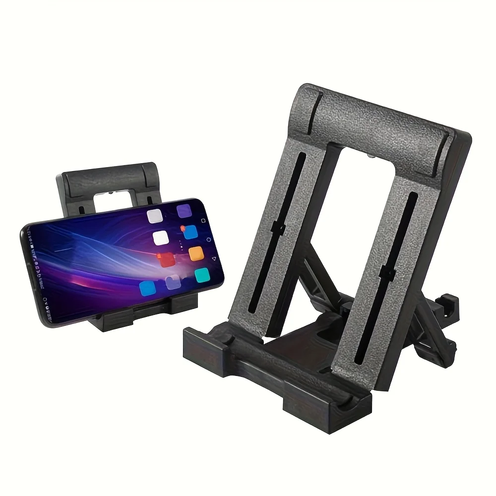 1pc Heavy Duty Foldable Tablet & Panel PC Stand with Rugged Clip Holder, Portable Desktop Mount Bracket Compatible for iPad