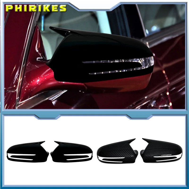 

For Mercedes Benz CLS C219 W219 CLS280 300 320 350 2009-2011 Exterior Rearview Mirror Cover Cap Gloss Black Left Right
