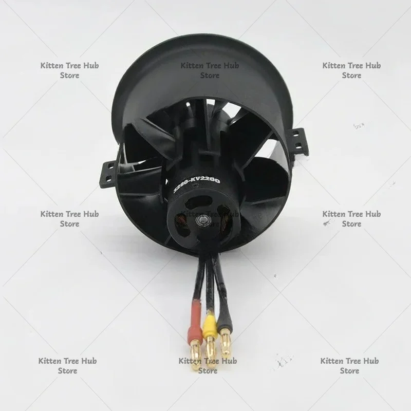 RC Model Jet Power System 80mm 12-Blade EDF Fan 6S High Speed Inner Rotor Brushless Motor DIY Assembly