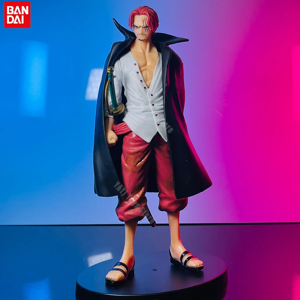 Neue 18 cm One Piece Anime Figur Rot Haar Shanks Action-figuren Cartoon Abbildung Modell PVC Puppe Sammlung Dekoration Kind spielzeug Geschenk