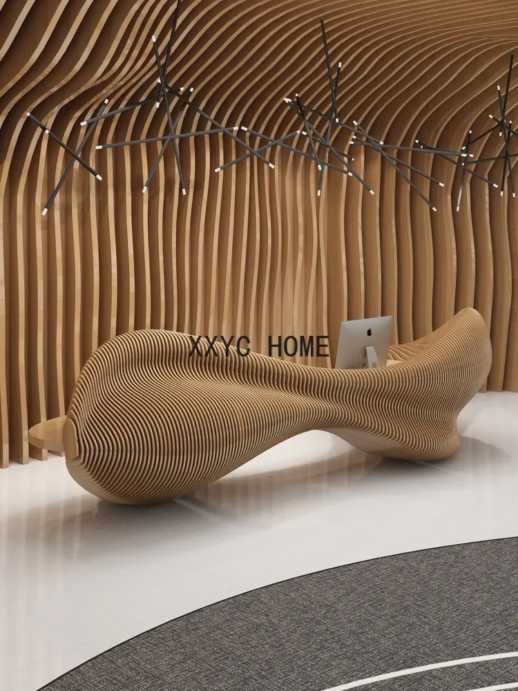 

Reception Desk Reception Simple Modern Beauty Cashier Creative Art Bar Counter