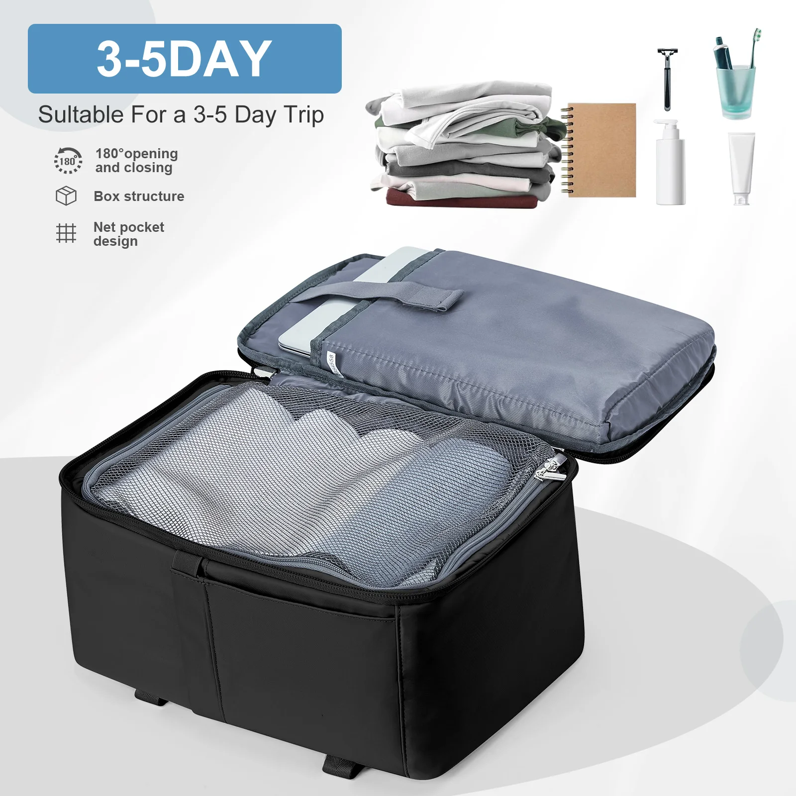 Ryanair 40x20x25 Mochila de viaje para avión, bolsas de equipaje de mano, maleta, bolsa de cabina, avión, hombres, mochila de negocios Laotop, llevar