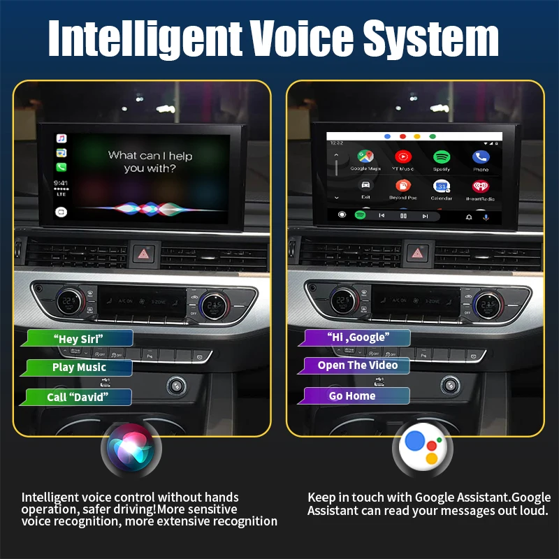 Smart Wireless CarPlay Android Auto for Audi A4 A5 Q2 Q4 Q5L MIB3 2020-2025 with Mirror Link AirPlay Navigation CarPlay Function