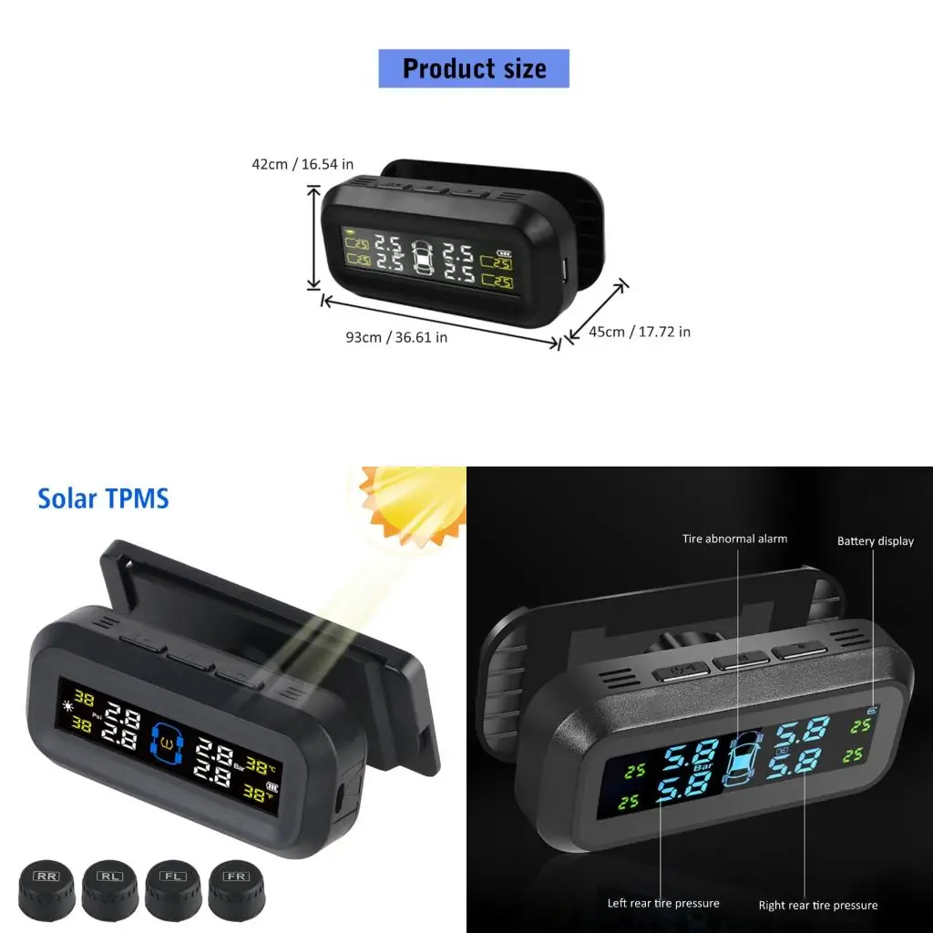 

Система мониторинга давления в шинах беспроводной шины (TPMS) для транспортных средств с 4 часами небольших размеров, включающих