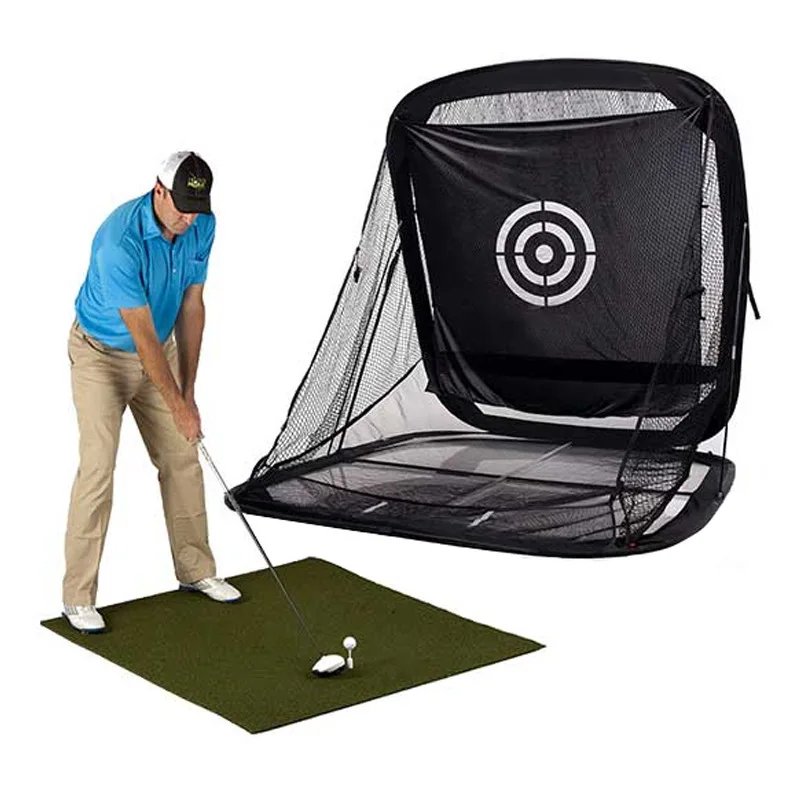 Opvouwbaar golfoefennet Strike Cage Swing Blocking Net Practitioner Draagbare training Meerlaags snijnet
