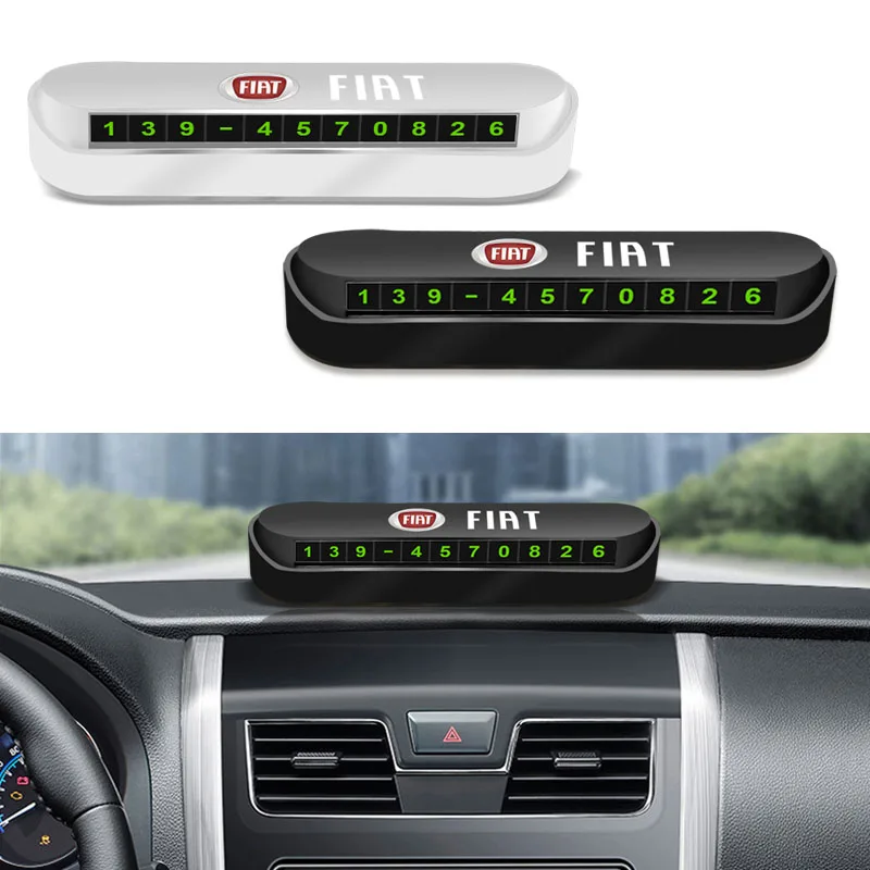 

Карта с номером телефона, номерной знак Park Stop, автомобильные аксессуары для Fiat Ducato Abarth Tipo Panda Bravo Doblo Stilo 500 124 125