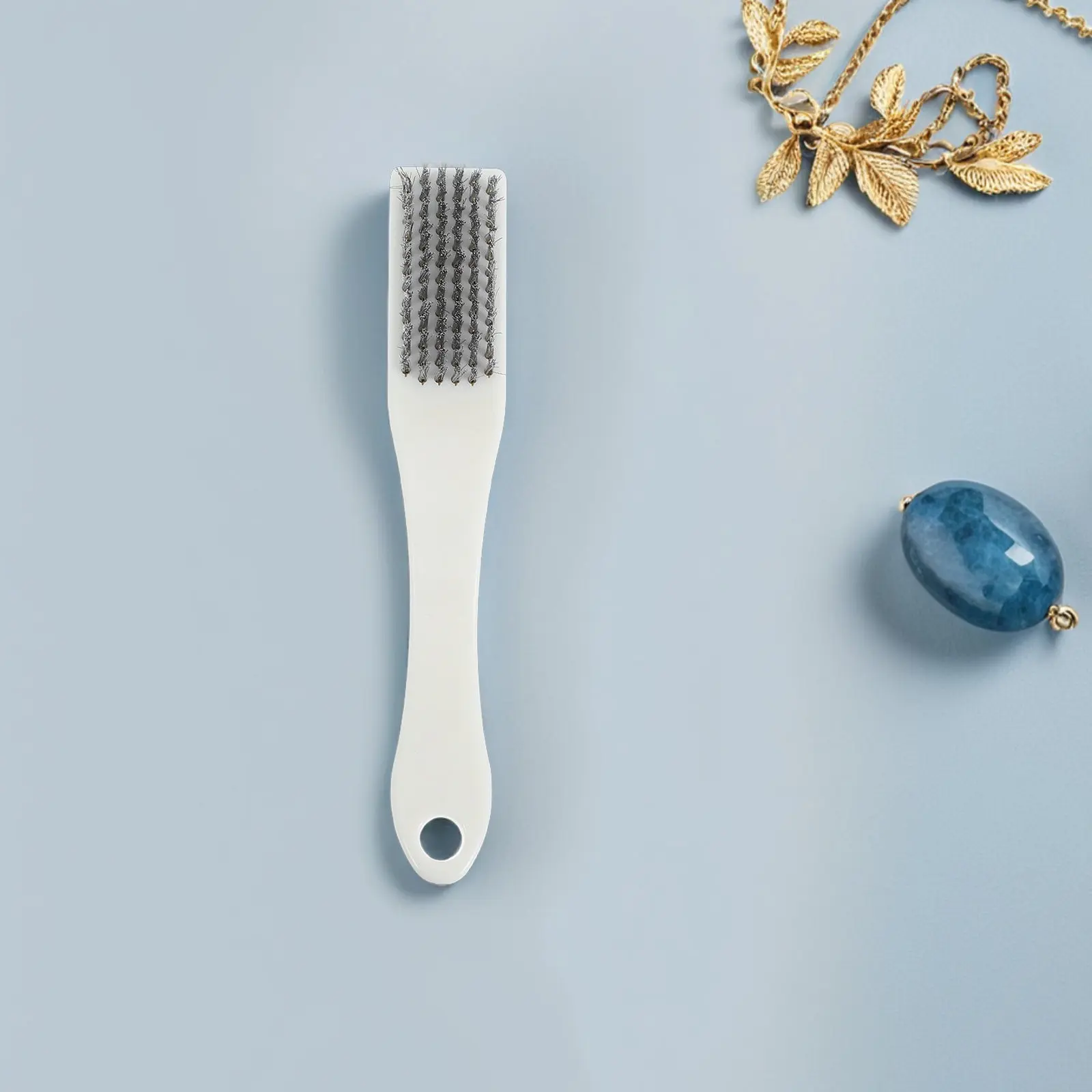 3Pcs Hair Brush Precision Soft Bristles Stainless Steel Wire Cleaning Jewelry Motorbike Detailing Wire Brush Small Metal